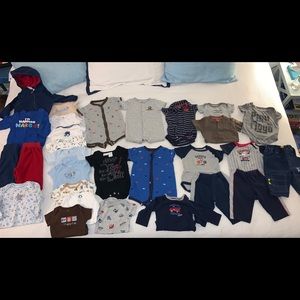 Boys 6 month LOT: onesies, outfits, pants, shirts